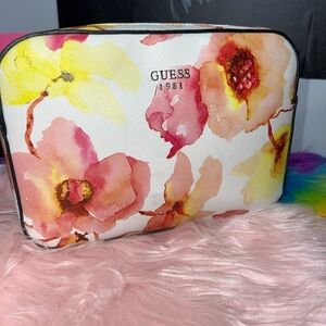 GUESS Floral Cosmetic Bag